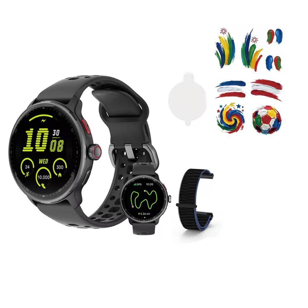 Smartwatch FB050 Gesoty GPS duplo, AMOLED 1,43
