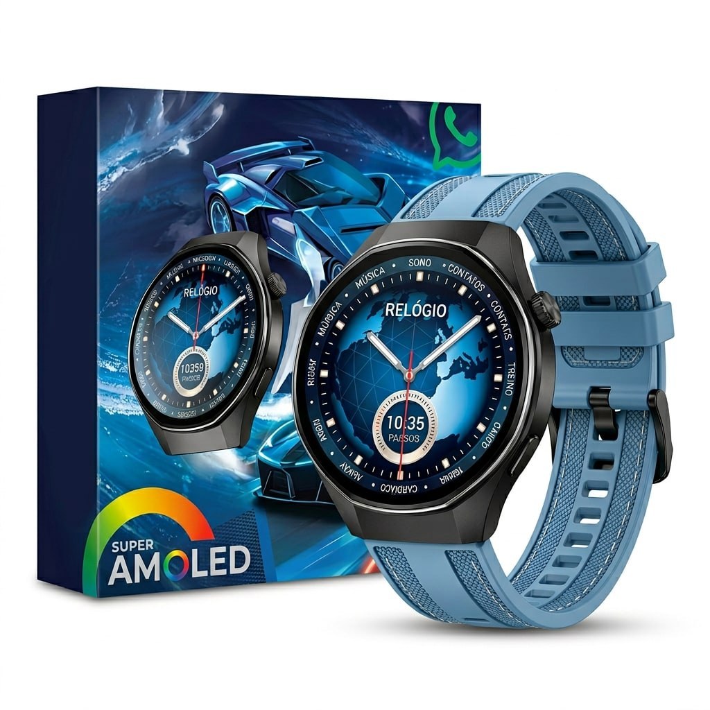 Relógio Smartwatch M9 Microwear Serie 10 Original Chat GPT AMOLED GPS
