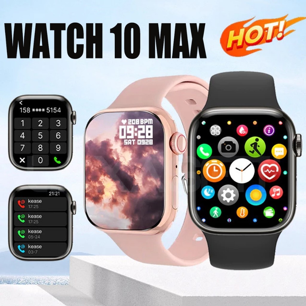 Relógio Smartwatch watch 10 max S10 MAX Serie 10 Amoled Chat GPT 46mm Ilha Dinamica GPS