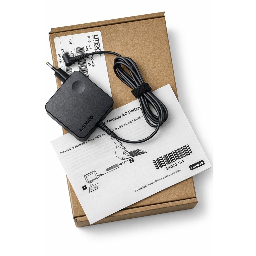 Original Carregador Lenovo Ideapad 2.25a 110 310 320 330 510 520 710 720 730 S145 yoga flex miix n21 IPA-1450-55LB