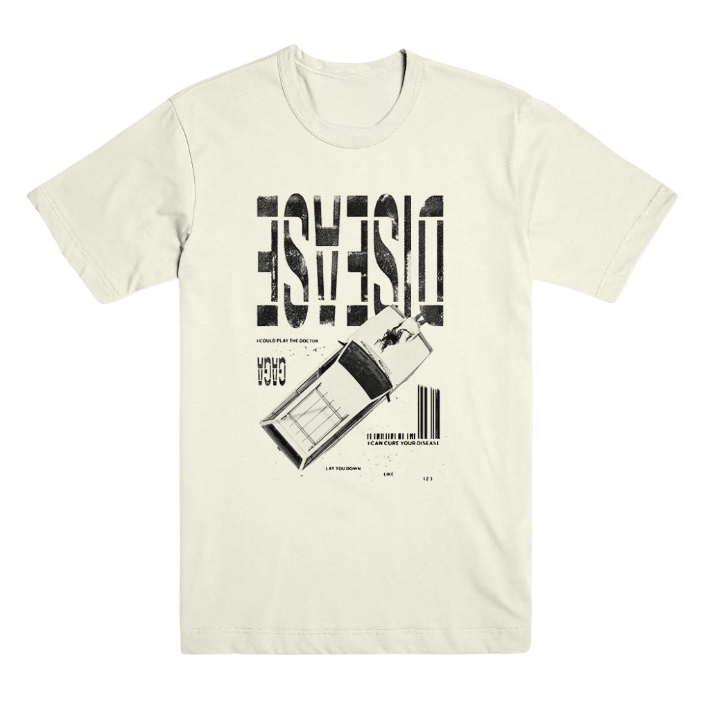 [Camiseta Premium em Algodão Puro]SISI Camiseta Basica Algodao Camiseta Lady Gaga Disease Car [ALMERCH]