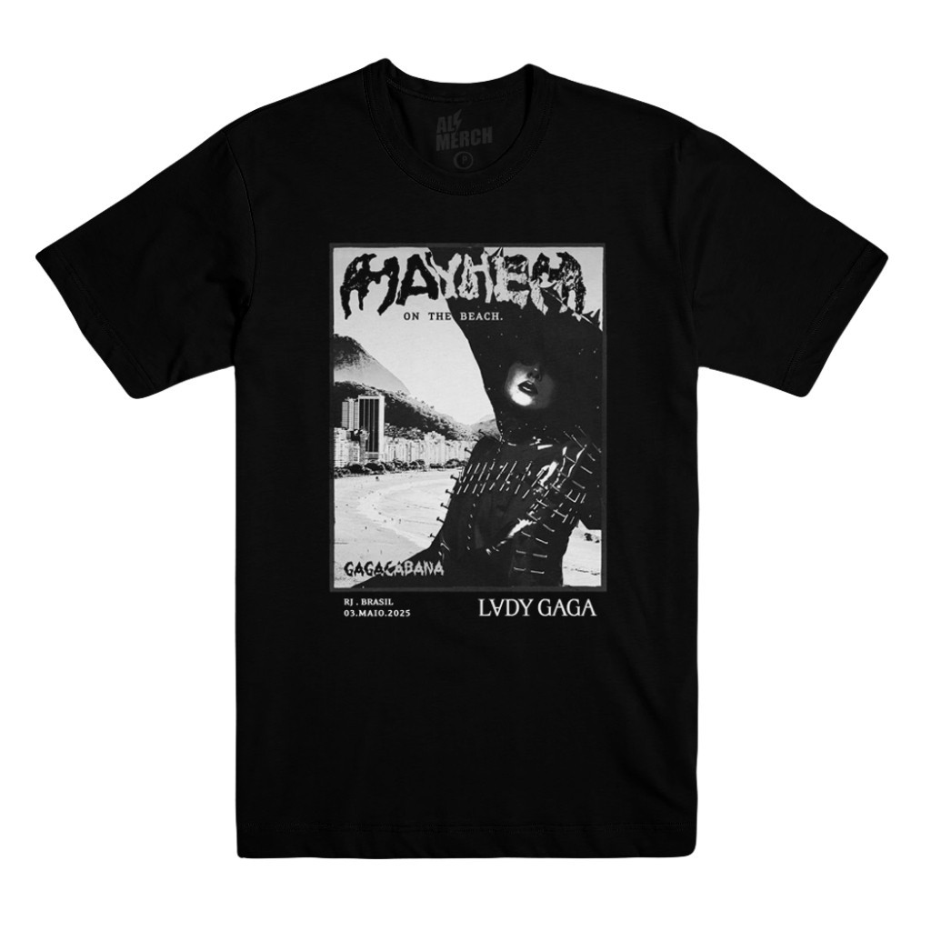 [Camiseta Premium em Algodão Puro]TT Camiseta animal print Lady Gaga Mayhem On The Beach Gagacabana [ALMERCH]