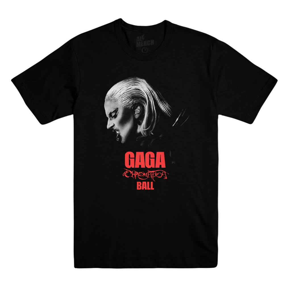 [Camiseta Premium em Algodão Puro]TT Camiseta Lady Gaga Chromatica Ball [ALMERCH]