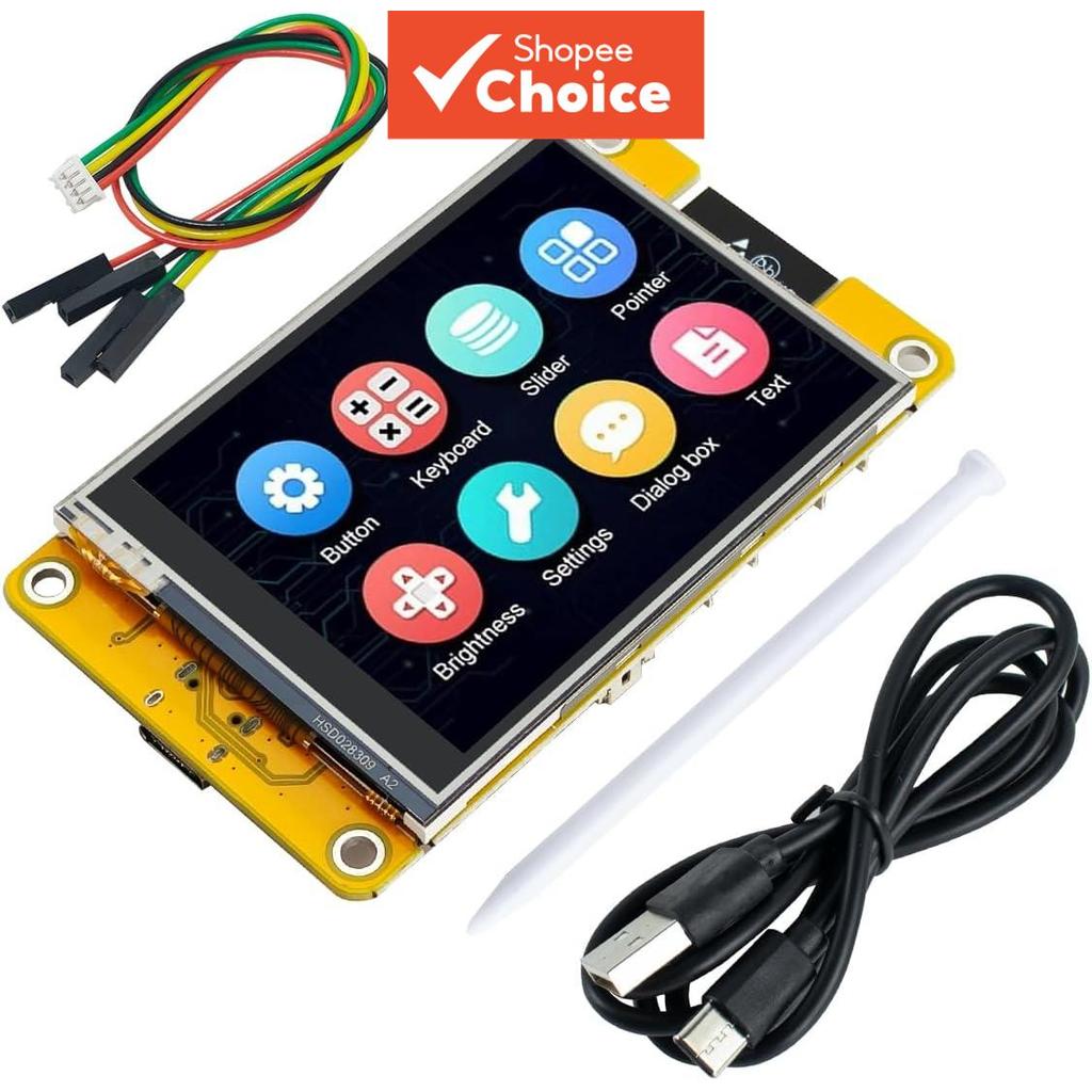 Hosyond Tela sensível ao toque resistiva de 2,8 polegadas ESP32, módulo de placa LCD TFT ILI9341 240x320 com Wi-Fi e
