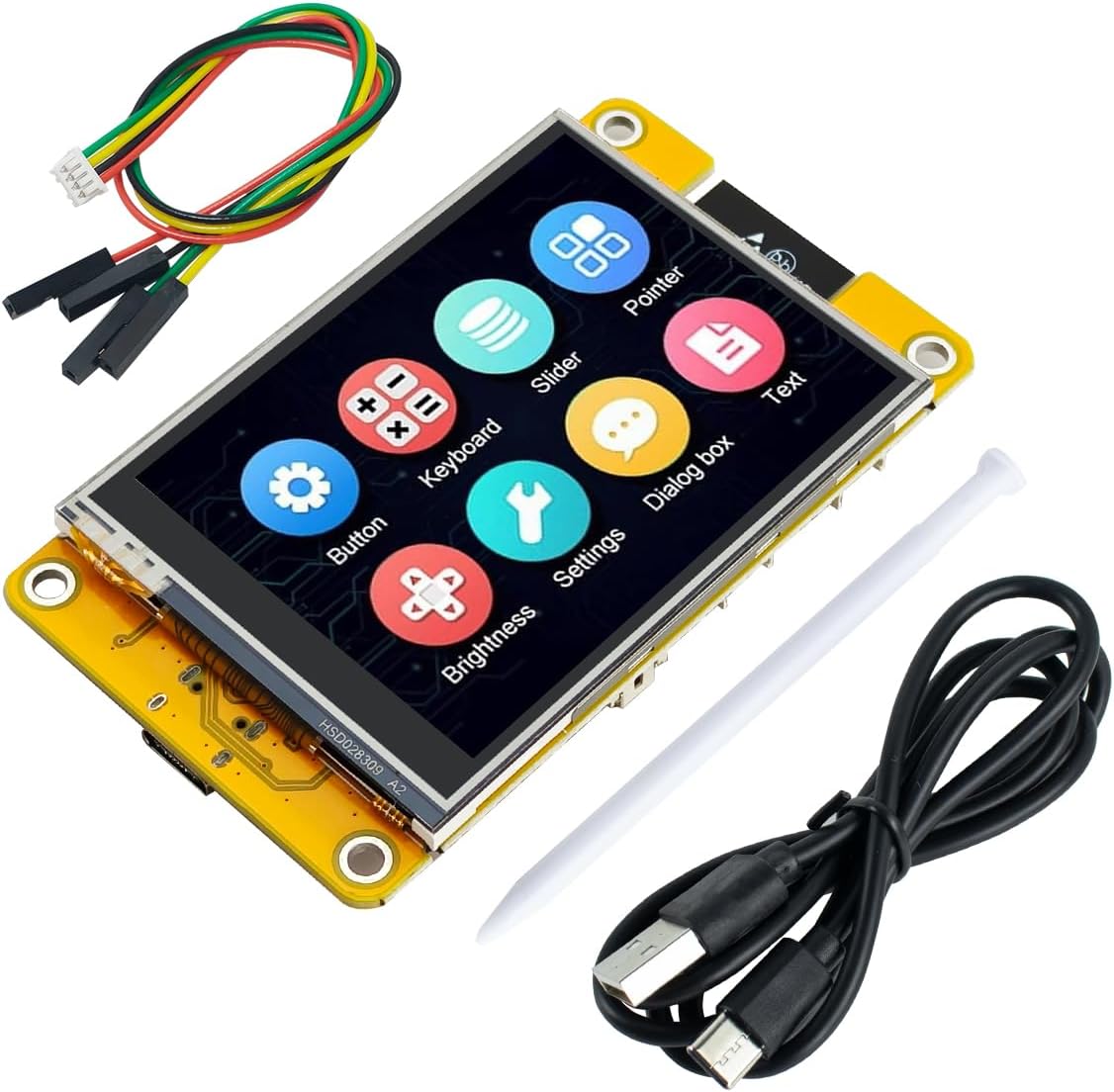Hosyond Tela Sensível ao Toque Resistiva de 2,8 Polegadas ESP32, Display ILI9341 240x320 TFT LCD, Módulo WiFi BT, Placa