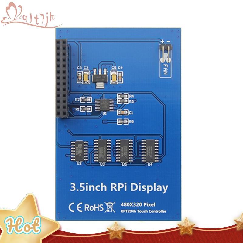 Módulo De Tela De Toque De 3.5 Polegadas SPI 480X320 Com Resistiva De Interface De Ventilador 5V Para 3B +/4B