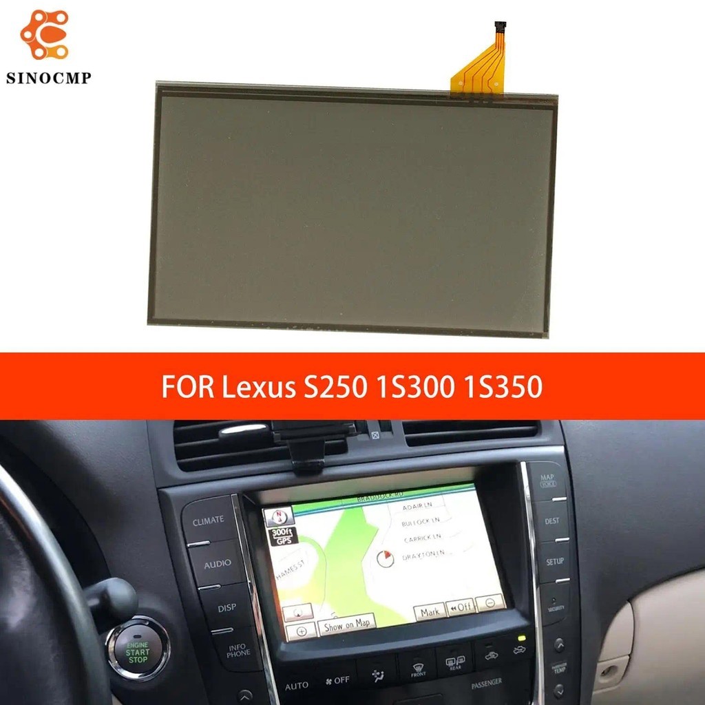 7.3 Polegada 4pin Tela LCD Resistiva De Toque LTA070B511F LTA070B510F Para Lexus IS250 IS300 IS350 Peças Exibição Do Car