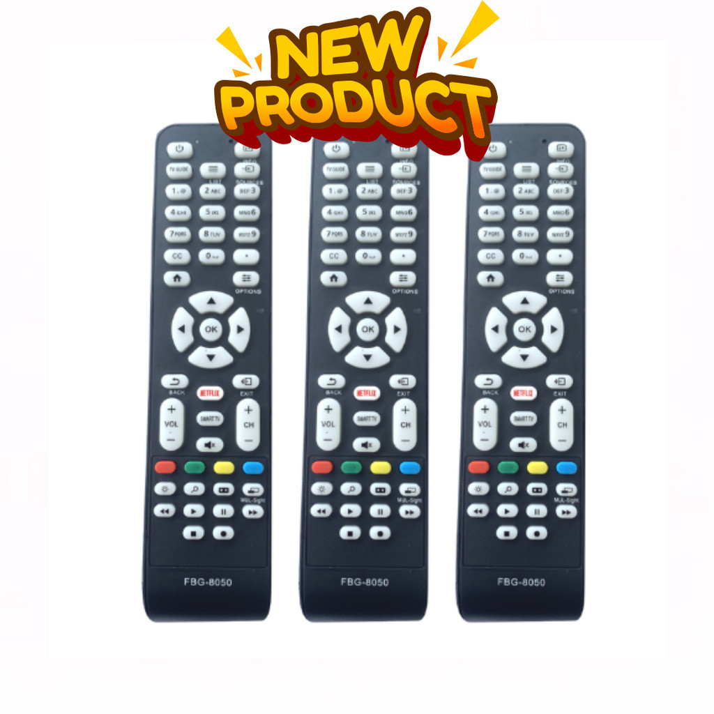 Kit 3un Controle Remoto Para TV AOC SMART TECLA NETFLIX COMPATÍVEL