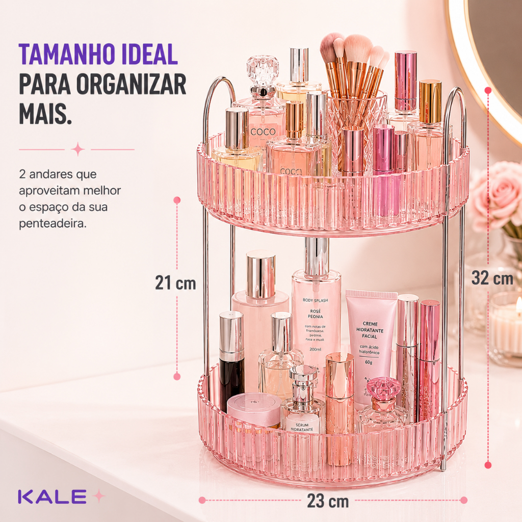 Bandeja Organizadora Multiuso Skincare Perfumes Maquiagem Cosmeticos Lavabo Decorativa