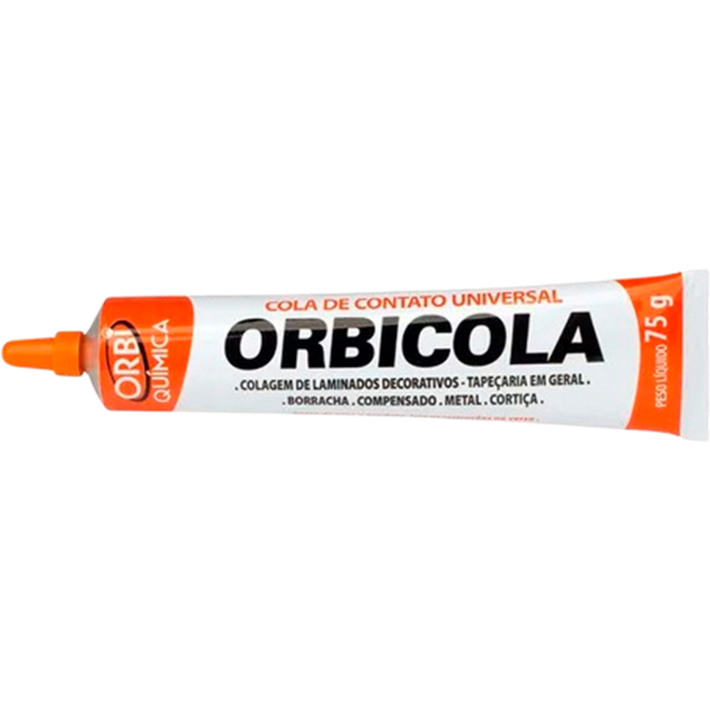 COLA DE CONTATO UNIVERSAL 75g ORBI QUIMICA AMBAR P/ MONTAGEM DE ALTO FALANTE