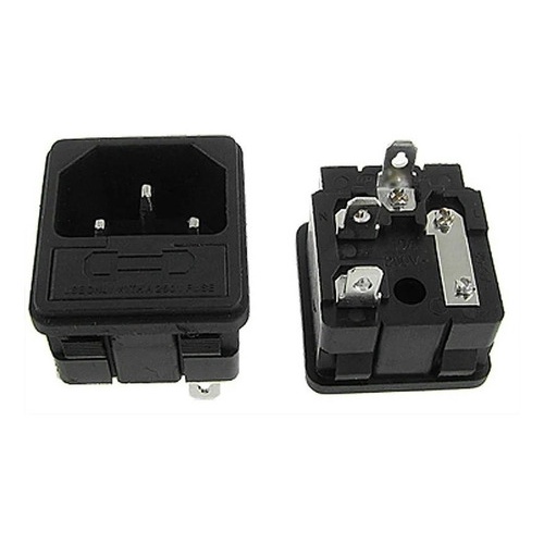 7 X Tomada De Encaixe Rápido Iec320 C14 C/ Port Fusivel