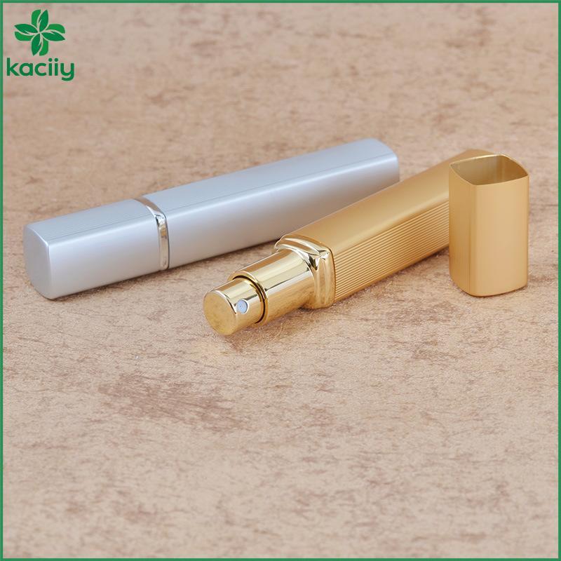 Frasco De Perfume KC 12ml Tubo Quadrado De Alumínio Frascos Dispensadores Ultrafinos Cosméticos Portáteis Recipiente De