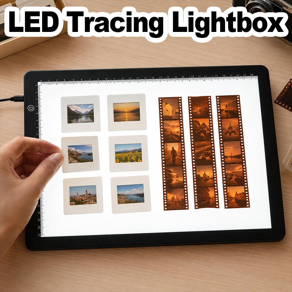 Caixa de Luz Tamanho Carta, Design Ultrafino, 3 Níveis de Brilho, Digitalização de Filmes Negativos, Área Ativa de 13,4