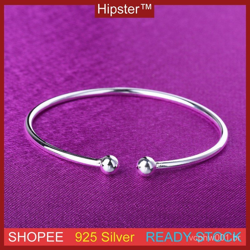 Pulseira De Prata Esterlina Acess Rios De Moda S925 De Prata Design Simples Personalizado Coringa