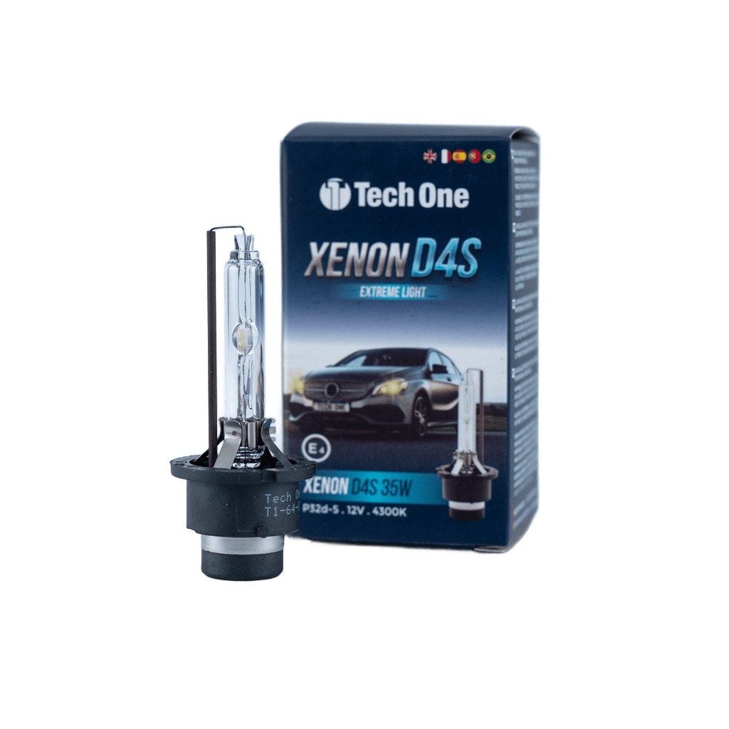 Lâmpada Automotiva Xênon HID D4S 12V 35W 4300K Tech One Reposição Original