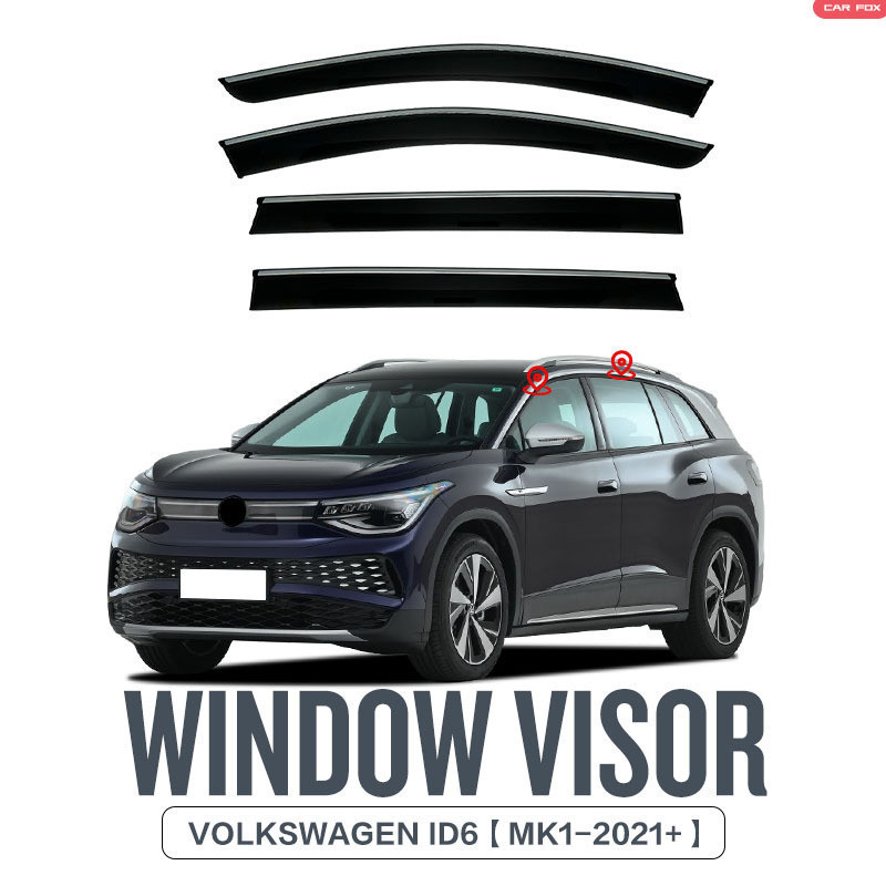 Adequado para volkswagen id6 chuva engrenagem espelho retrovisor chuva sobrancelha volkswagen id6 viseira da janela