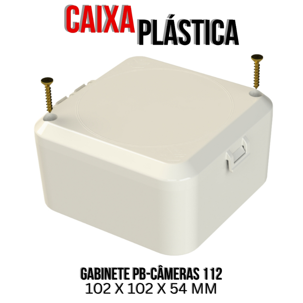 Caixa Hermética Com Vedação Ip65 102x102x54 Pb-Câmeras 112 5015-A