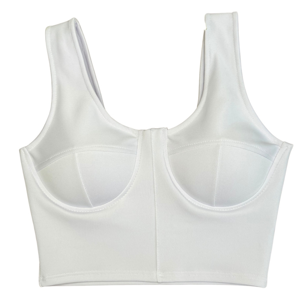 Cropped Feminino Suplex Top Gringa Com Alça Larga Fashion Moda Retro Básico Elegante Academia Balada Dia a Dia