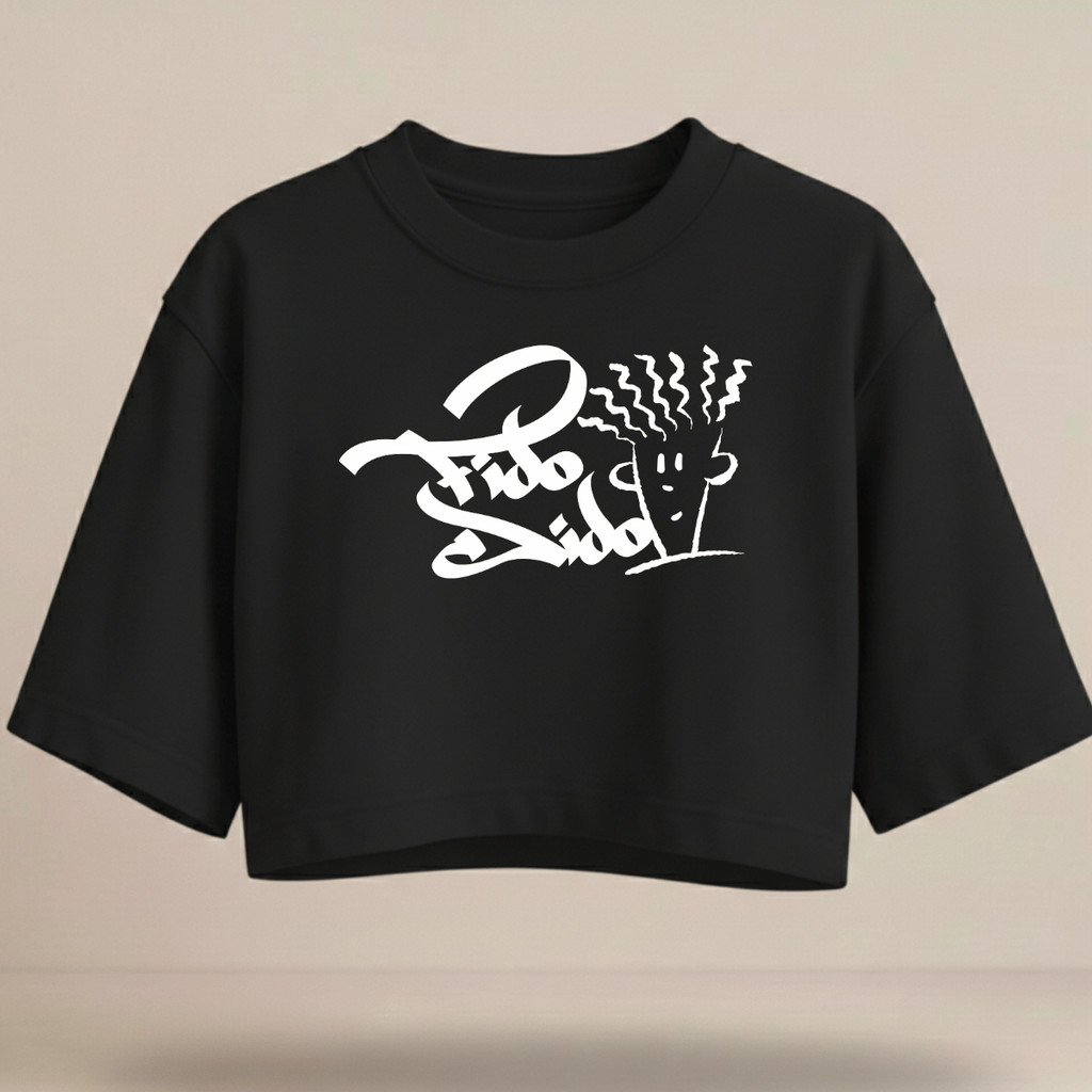 Cropped Feminino Oversized Fido Dido Retro Blusa Estilosa 100% Algodao Envio Rapido