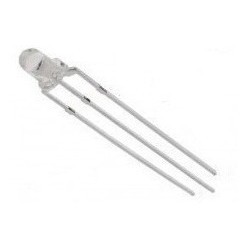 10x Led 3mm Bicolor Catodo Comum Vm/vd Leitoso 3 Ter
