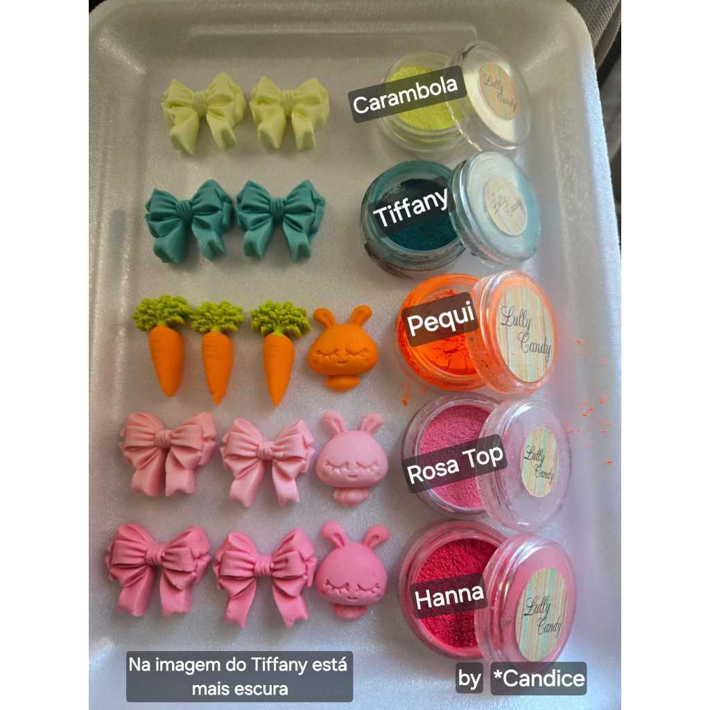 Kit Pascoa de Corantes Lullycandy by Candice