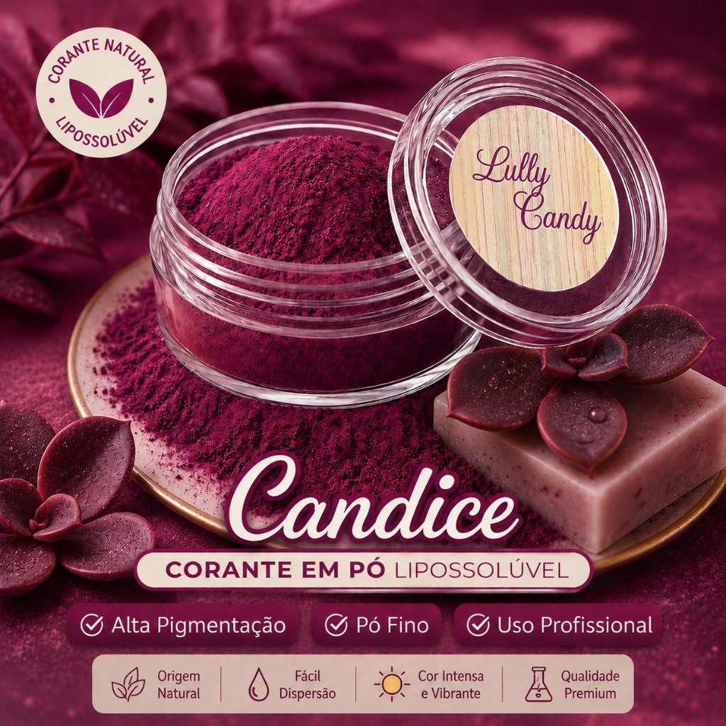 Corante Em Pó Lipossolúvel na Cor Candice 1,9gr