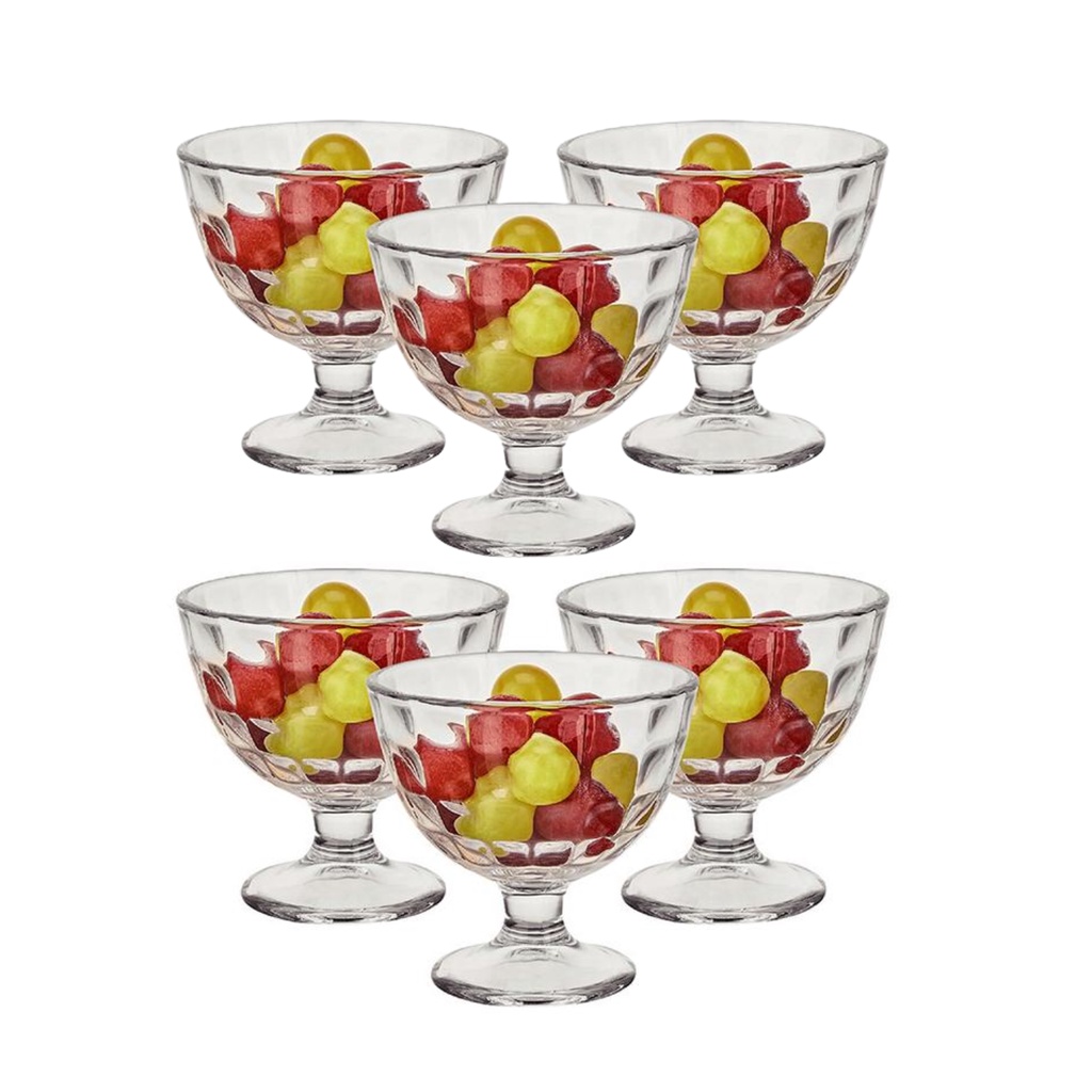 Jogo Com 6 Taças De Sobremesa, Sorvete, Açai 300ml Candice