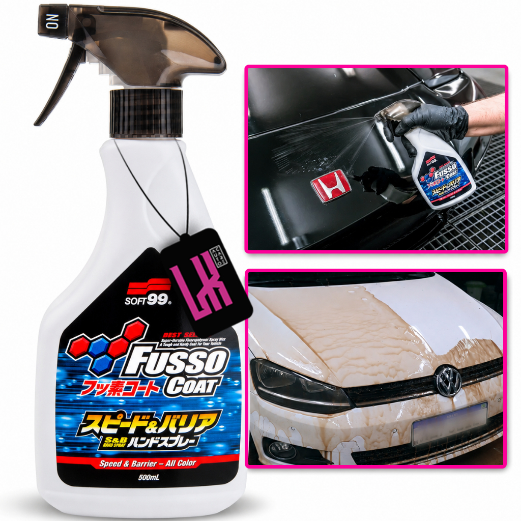 Speed & Barrier Fusso Coat Spray 500ML Soft99 - Selante Spray Manutenção e Proteção Pintura