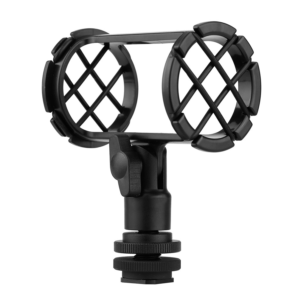 Shock Mount Shotgun P/ Câmera DSLR Boom Filmagem Vídeo NTG1 NTG2 NTG3 NTG4 MKE600 MKH416