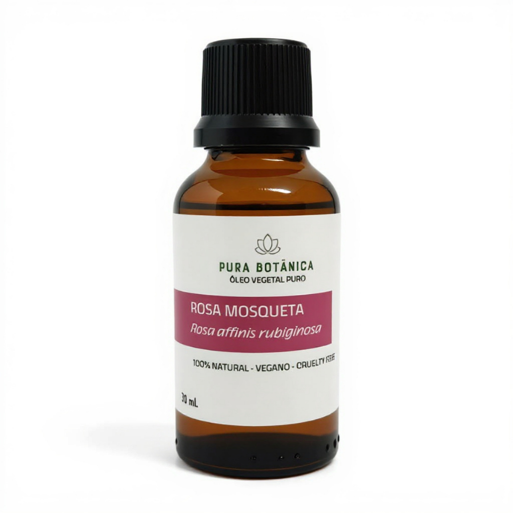 Óleo de Rosa Mosqueta (Rosa rubiginosa) | 100% Puro | Clareia Manchas, Estrias e Cicatrizes | 30 mL