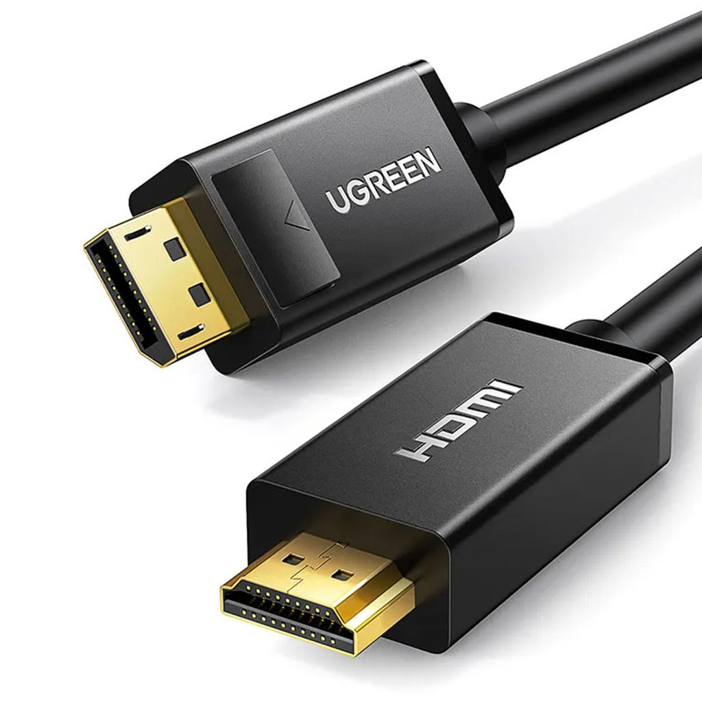 CABO UGREEN DISPLAYPORT PARA HDMI 1M DP101 PRETO - 10238