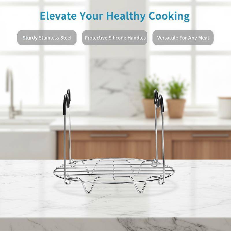 [springevenwell] Steamer Ra Trivet Resistente Ao Calor À Prova De Ferrugem Para Ferver Ovos Serve Acessórios De Panela D