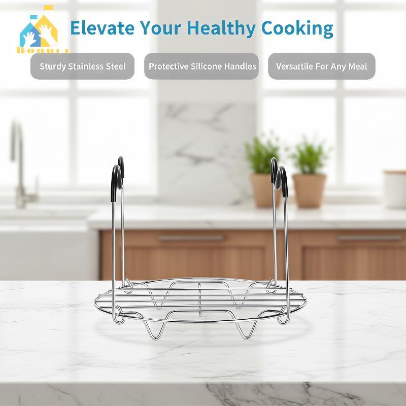 Bbounce Steamer Ra Trivet Resistente Ao Calor Leve Portátil Para Ovo Cozinhar Piquenique Ar Livre Uso Agradável