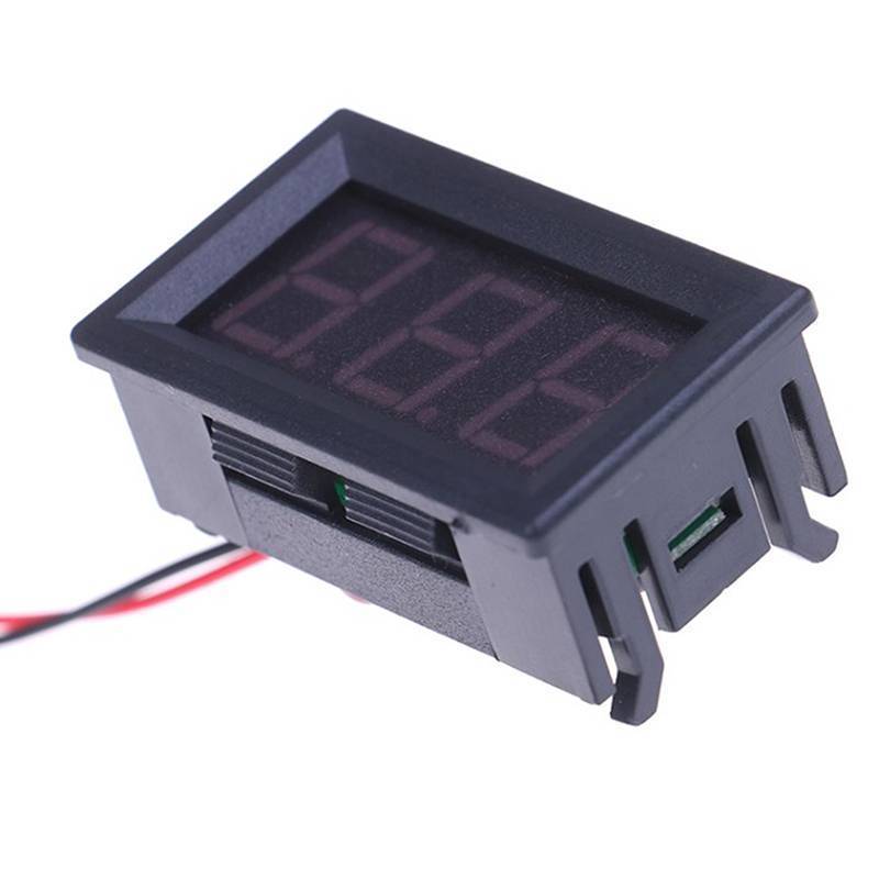 qo Voltímetro Digital DC5V-120V Medidor De Painel De Tensão Vermelho/Azul/Verde Para Eletromóvel Motocicleta Carro br