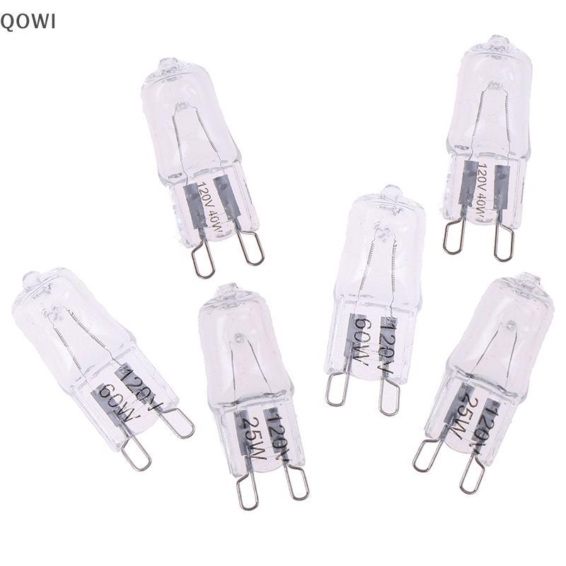 qo 10 Unidades G9 Pinos Halogênio 120V 25W 40W 60W Lâmpada JCD G9 br