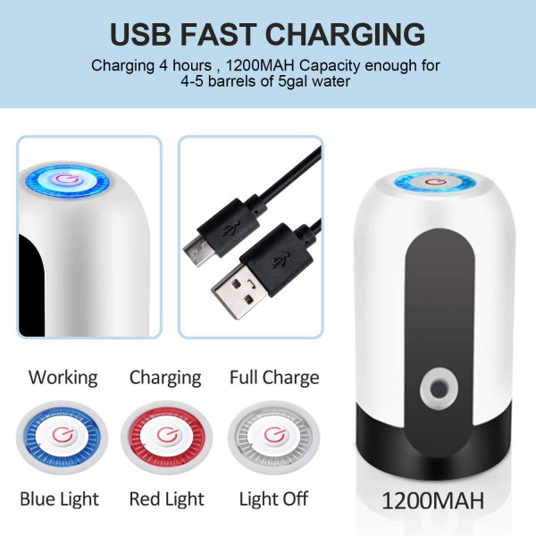 4 Peças Home Appliances Automatic Water Dispenser Wireless Intelligent Pump For Bottled Water