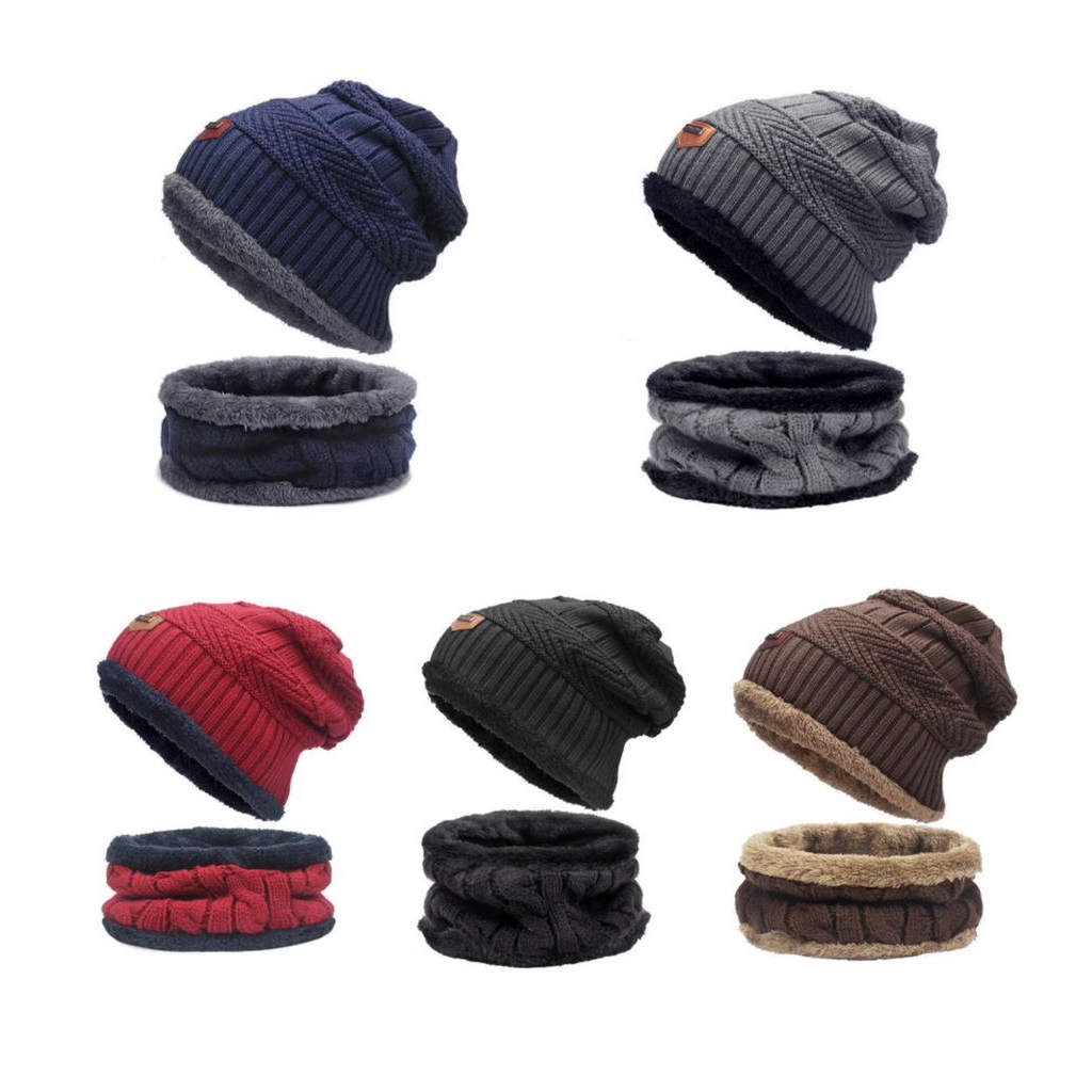 KIT 12 ATACADO Touca Gorro UNISSEX Frio Inverno Forrado Veludo Suave XQ-48