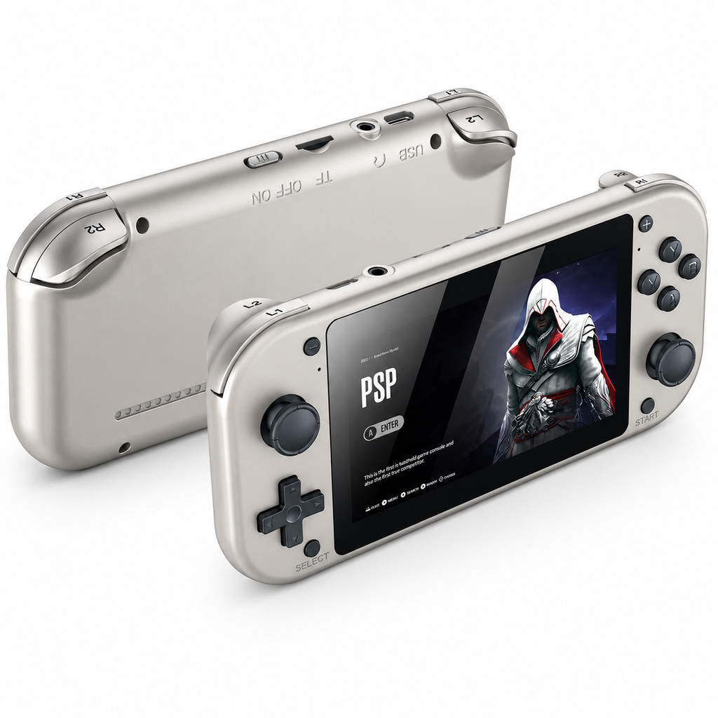 M17 Console Retrô Portátil 4.3 IPS com Joystick 3D Suporte 26 Emuladores Clássicos