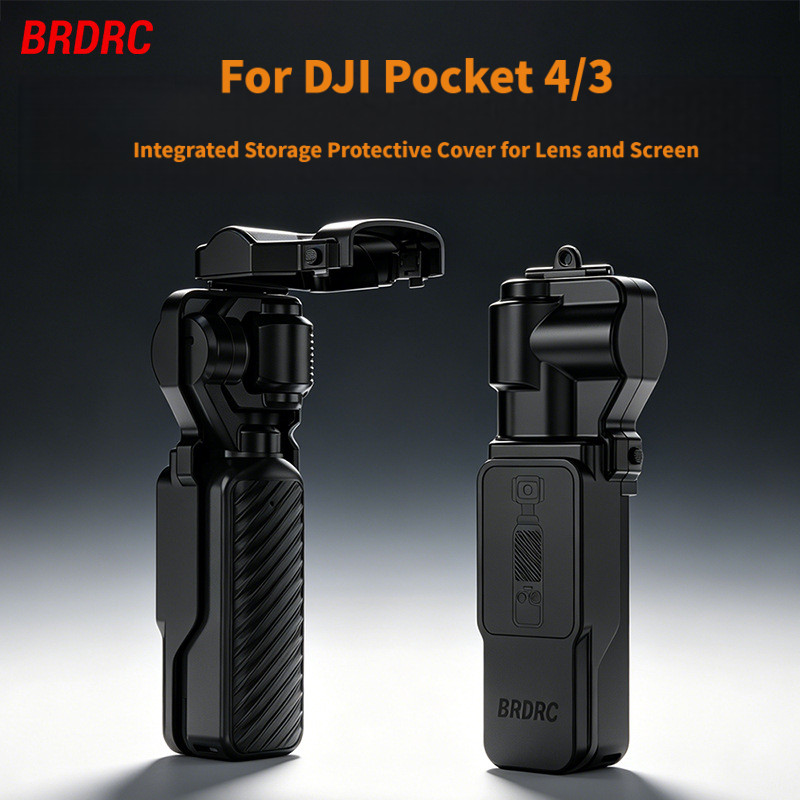 Adequado para a capa protetora DJI Pocket 4/3, capa protetora integrada para lente e tela, acessórios de proteção contra