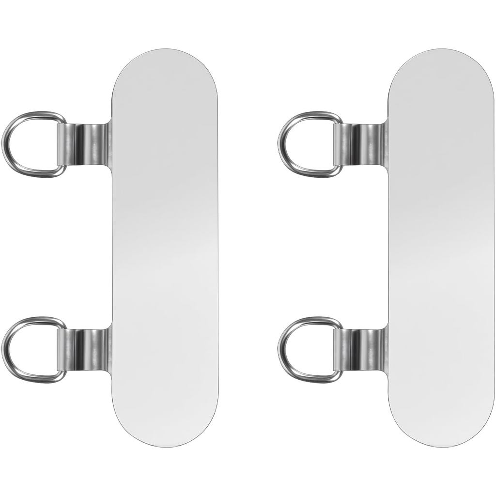 2 Pcs Phone Tether Tab Without Adhesive Mobilephone Safety Strap 2 Way Metal Double Head Cellphone Lanyards Patch Strap