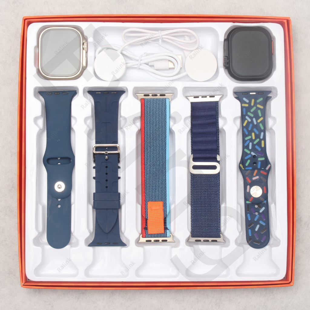 Fato 5 Em 2 Smartwatch Relógio Inteligente Ultra 41mm49MM Bluetooth Chamada De  Sem Fio Dígito Da Festival kit Presentes