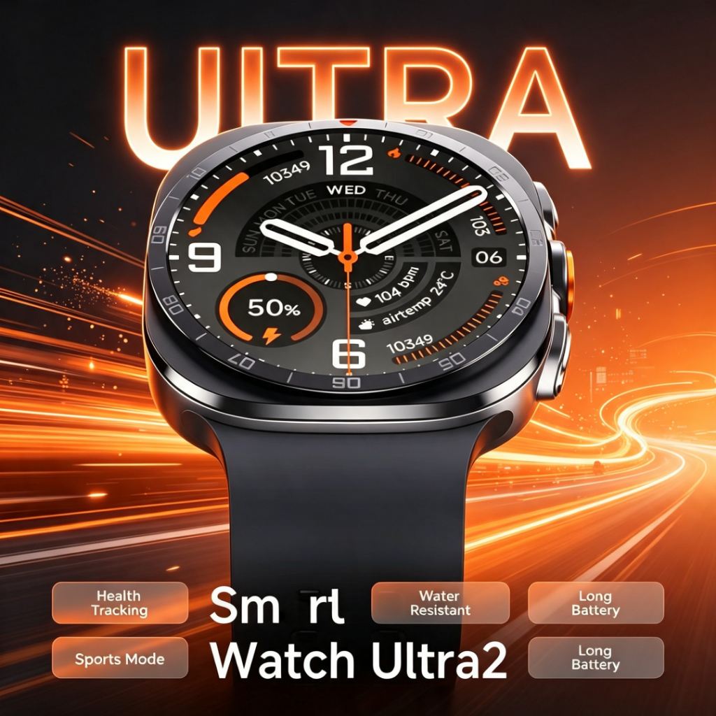 Para Galaxy ultra 2 Relógio Inteligente 47mm Bússola Bluetooth Chamada Freqüência Cardíaca Pressão Arterial Esporte Saud