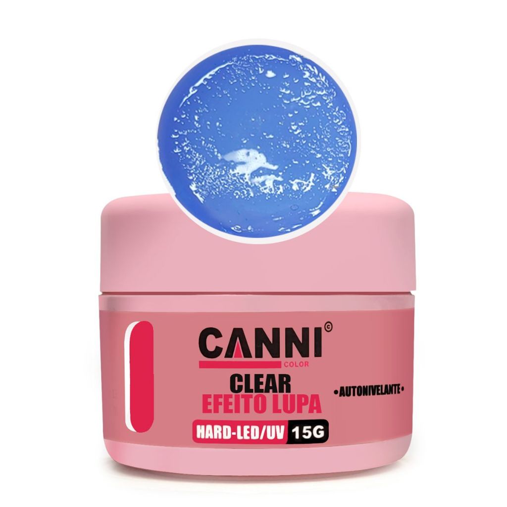 gel led uv unhas 15g canni color clear efeito lupa para encapsular efeito vidro