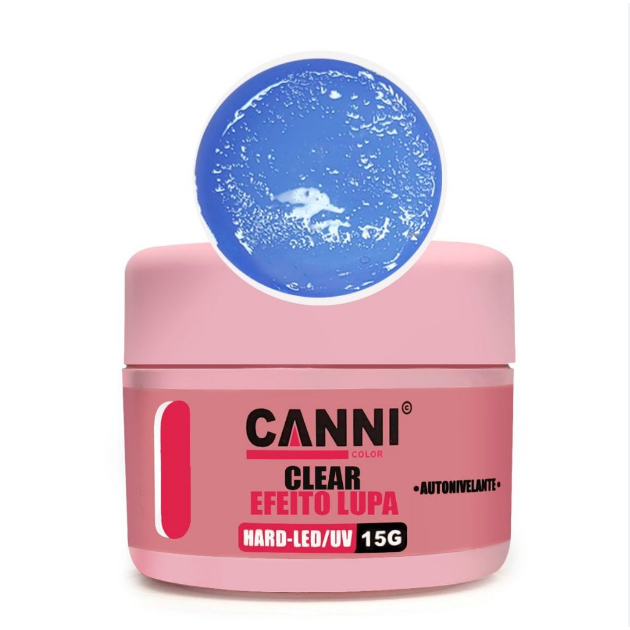 gel led uv unhas 15g canni color clear efeito lupa para encapsular efeito vidro