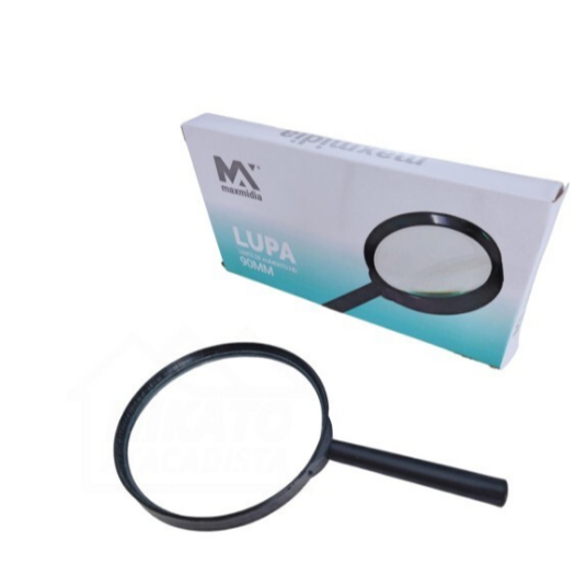 LUPA DE VIDRO 90MM MAXMIDIA