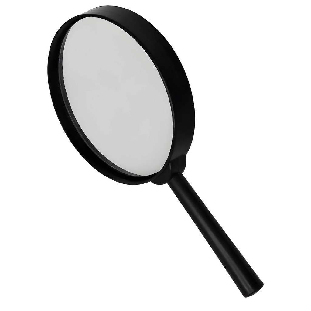 Lupa de Mão para Leitura Portátil 90mm Lente de Aumento Vidro