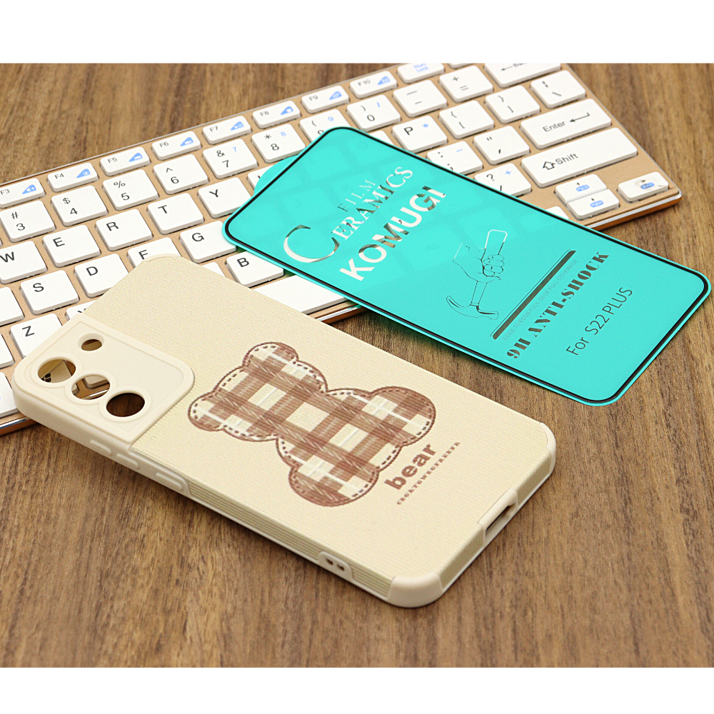 Capa Estampada kwaii Galaxy S22 Plus Com Película De Cerâmica