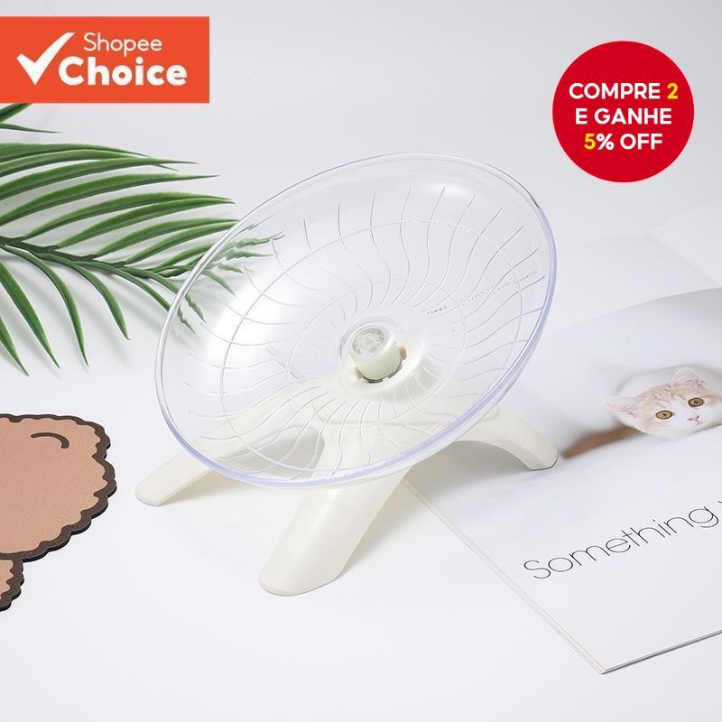 Roda De Corrida Hamster UFO 18cm Exercício Silenciosa Com Suporte Para Hamsters Gerbils Esquilos Ouriços