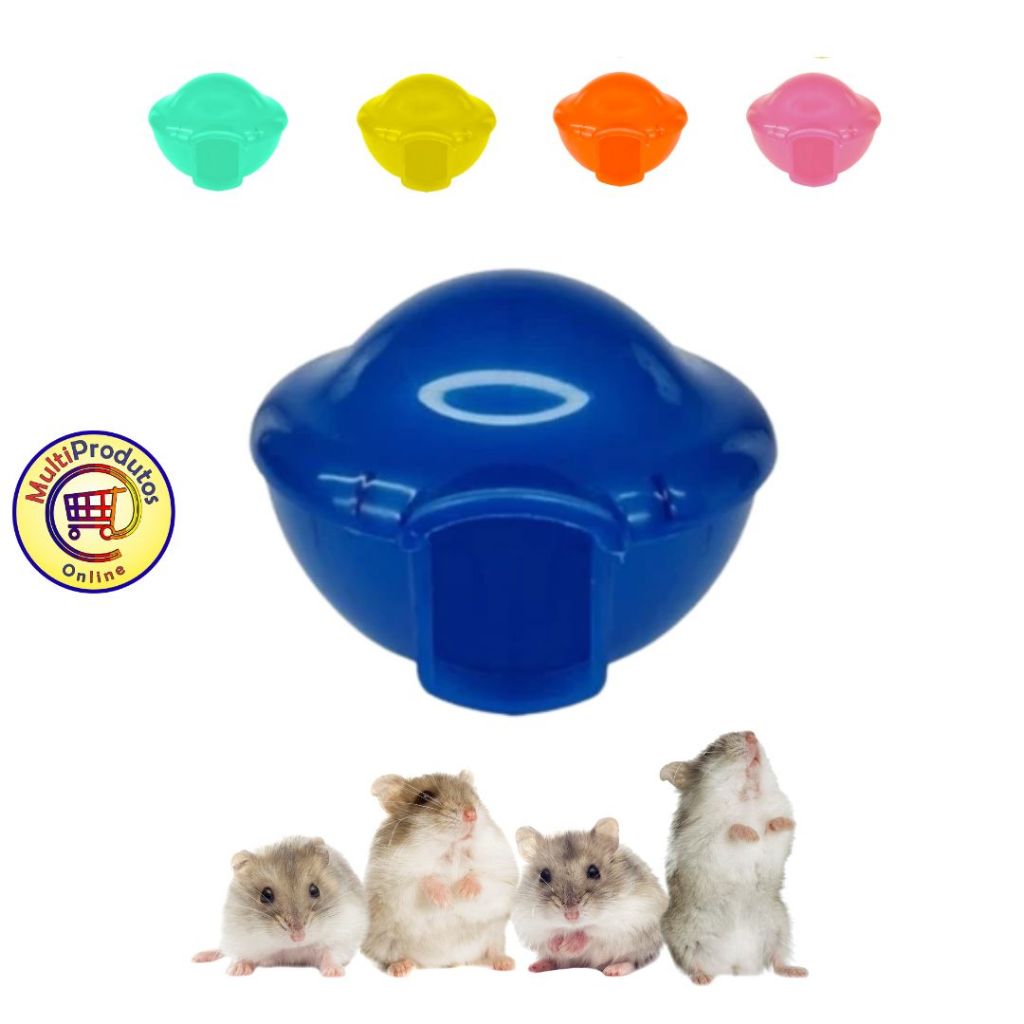 Casinha Modelo Iglu Para Hamster, Esquilo, Ratinho, Gerbil e Pequenos Roedores | Toca Ninho