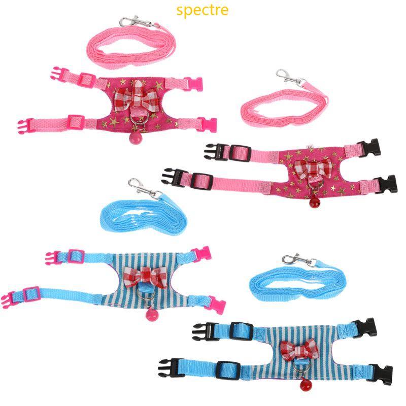 spe Adorável Hamster Arnês Colete Kit Ajustável Corda Caminhada Para Gerbil Furão Chinchilas Esquilo Pequ